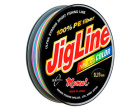 Леска JigLine Multicolor (Momoi), плетеная,  0,14 мм, 10 кг, дл. 150 м, цвет мультиколор