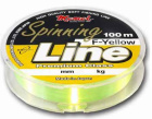 Леска Spinning Line F-Yellow (Momoi), монофильная,  0,18 мм, 4 кг, дл. 100 м, цвет желтый флуоресцен